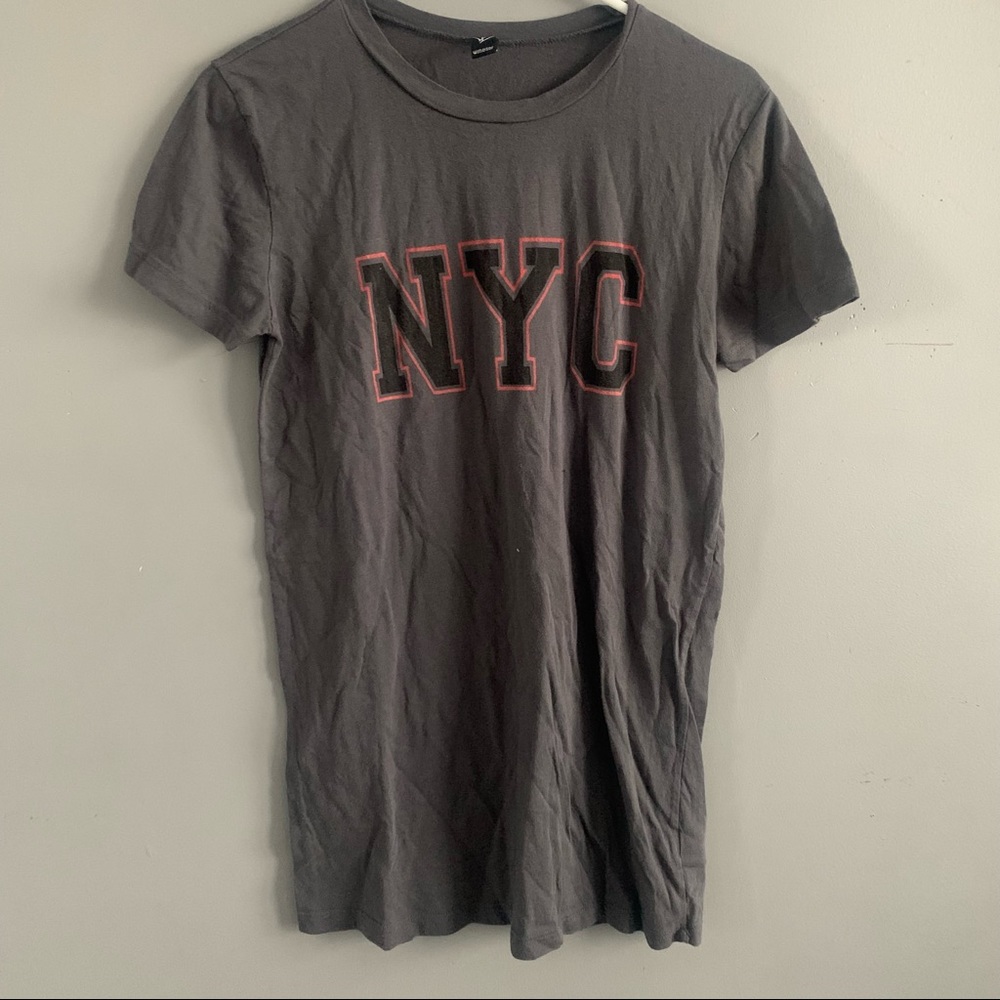 OVERSIZED GREY NYC TEE SHIRT FROM WINDSOR